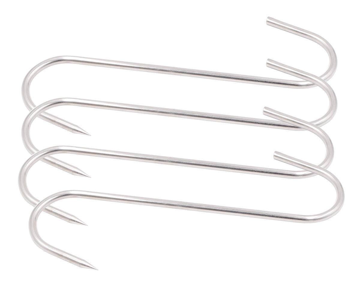 HONSHEN Meat Hooks 6 Inch 4mm S-Hook Stainless Steel Meat Processing Butcher Hook Pot Hook - Image 2