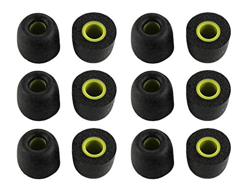 Zotech 6 Pair Memory Foam Replacement Earbuds, Ear Tips for JayBird BlueBuds X, X2 & X3 Sp