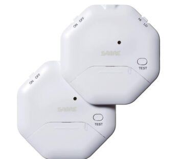 SABRE Wireless Window Glass Vibration Alarm With High and Low Sensitivity Settings, 115dB,