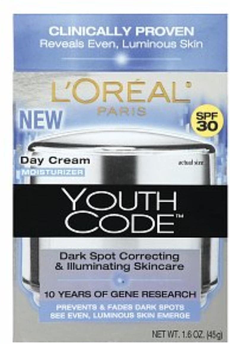 L'Oreal Paris Youth Code Dark Spot Correcting & Illuminating Skincare Day Cream Moisturize