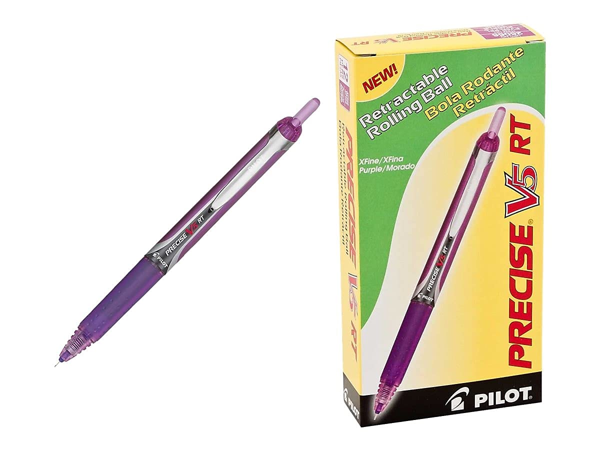 Pilot, Precise V5 RT Refillable & Retractable Rolling Ball Pens, Extra Fine Point 0.5 mm, - Image 2