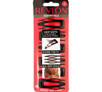 Revlon Double Grip Hair Clips, 6 Count