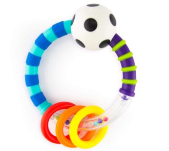Sassy Ring Rattle | Developmental Baby Toy for Early Learning | High Contrast | For Ages N