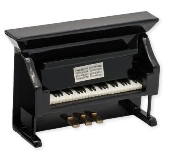 Black Upright Piano Miniature Replica Magnet, Size 3 inch