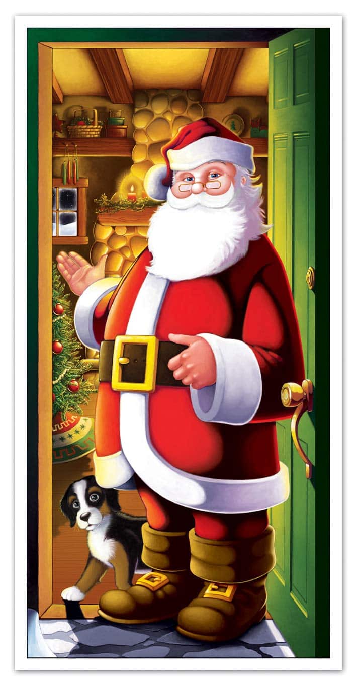 Beistle Santa Door Cover