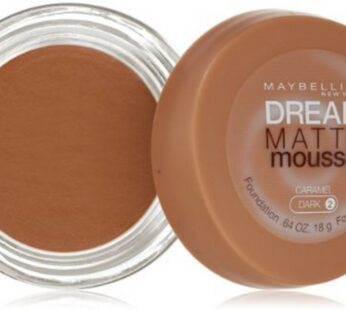 Maybelline New York Dream Matte Mousse Foundation, Caramel, 0.64 oz.