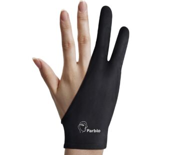 Parblo PR-01 Two-Finger Artist Glove for Graphics Drawing Tablet,Digital Drawing Glove for