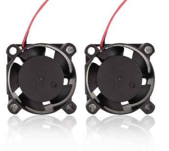 Zittop 2 Pieces BXR 25mm X 25 X 10 Brushless Cooling Fan Small Micro Flow CFM 12v C11