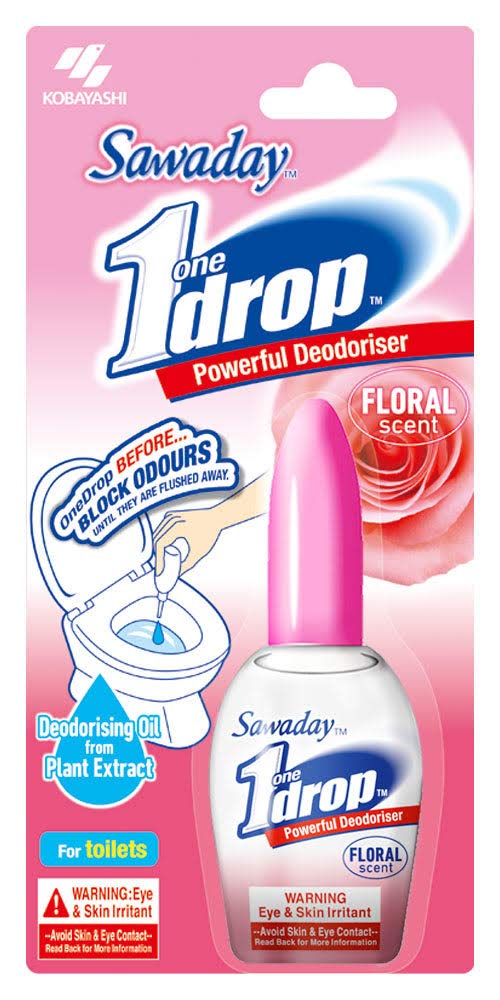 One-Drop Before-You-Go Toilet Drops - 0.67 Fl Oz - Floral Scent, Clear - Image 2