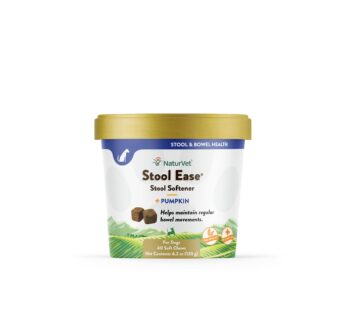 NaturVet Stool Ease for Dogs 40 Soft Chews Helps Maintain Regular Bowel Movements