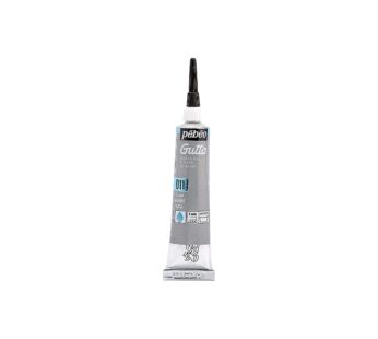 Pebeo Setasilk Silk Painting Water Based Gutta 20-Milliliter Tube, Silver