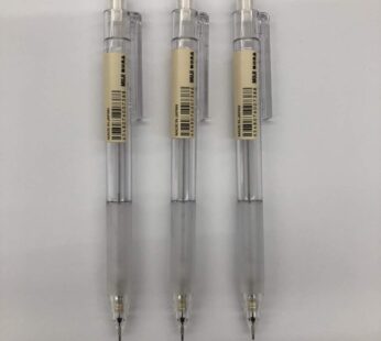MUJI 3SET Polycarbonate Mechanical Pencil W – Rubber Grip