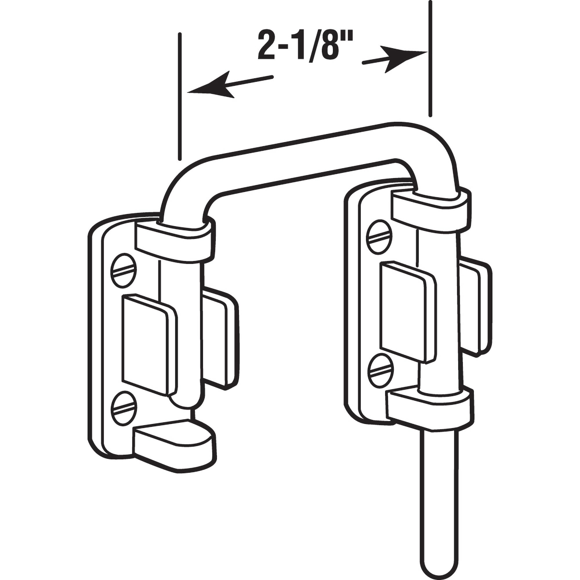 Prime-Line U 9847 Patio Sliding Door Loop Lock ? Increase Home Security, Install Additiona - Image 2