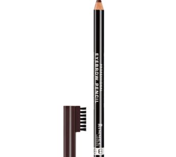 Rimmel London Brow This Way Professional Eyebrow Pencil, Long-Wearing, Highly-Pigmented, B