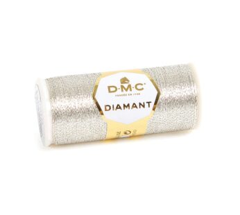 DMC Diamant Metallic Needlework Thread, 38.2-Yard, Light Silver