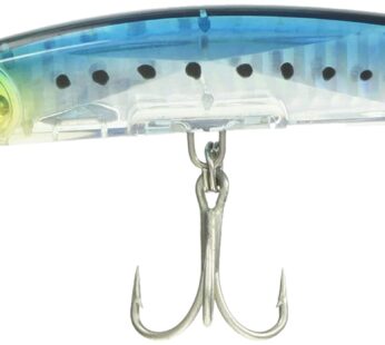 Yo-Zuri Crystal 3D Minnow Deep Diver Jointed Lure, Sardine, 5-1/4-Inch