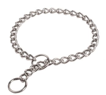 SGODA Chain Dog Training Choke Collar, 24 in, 3.5 mm