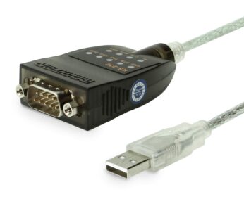Gearmo USB to RS-232 Serial Adapter w/LED Indicators Windows 11 Support