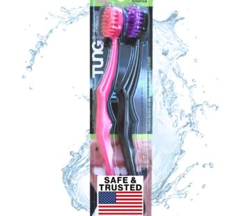 Peak Essentials The Original TUNG Brush Plastic Tongue Cleaner, Scraper and Scrubber Combo