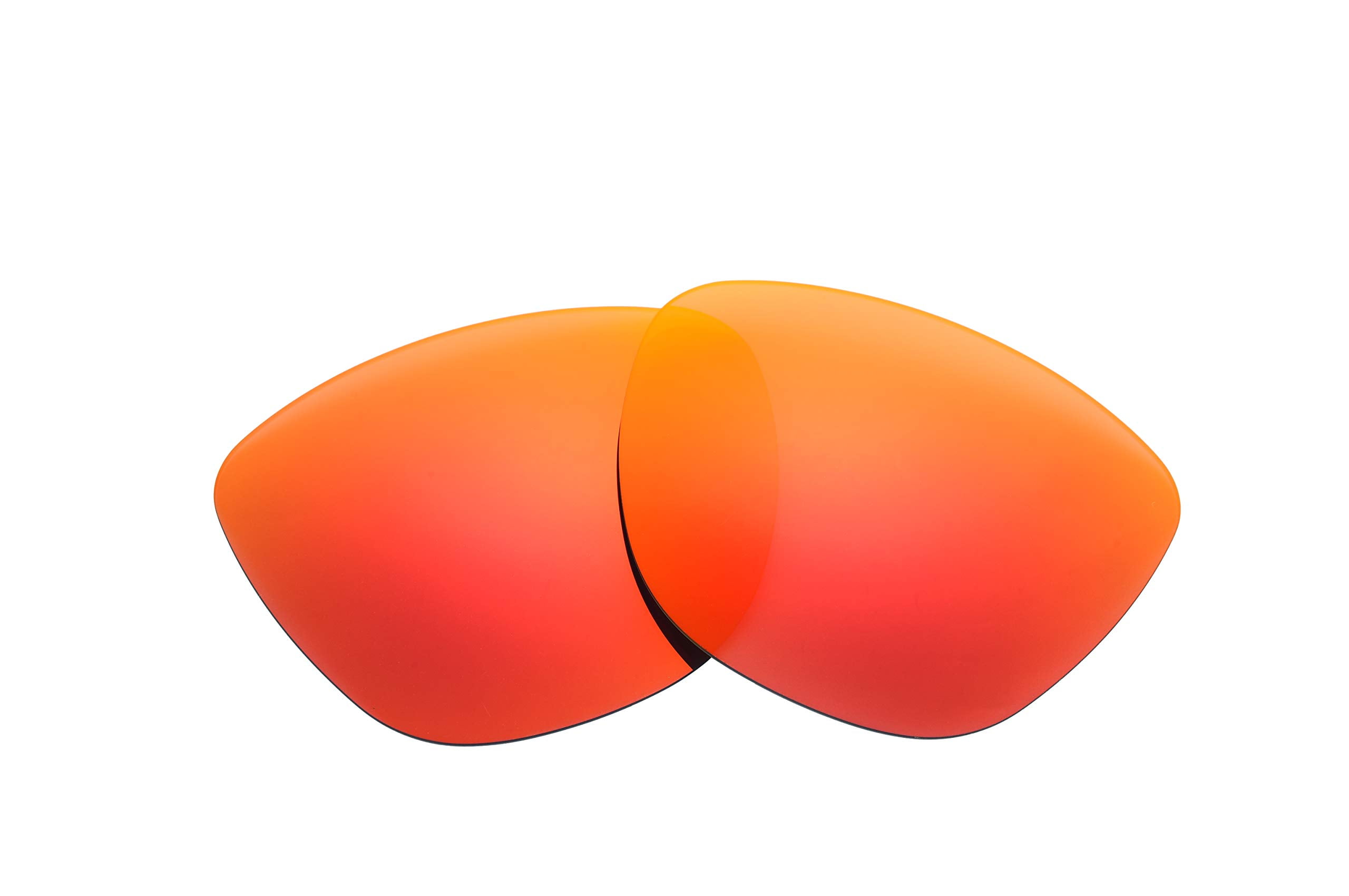 NicelyFit Polarized Replacement Lenses for Oakley Frogskins Sunglasses (Fire Red Mirror)