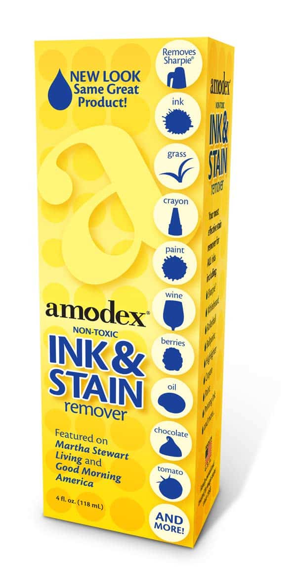 Amodex Ink and Stain Remover Unique Soap Liquid Formula 4 fl oz Bottle - Image 2