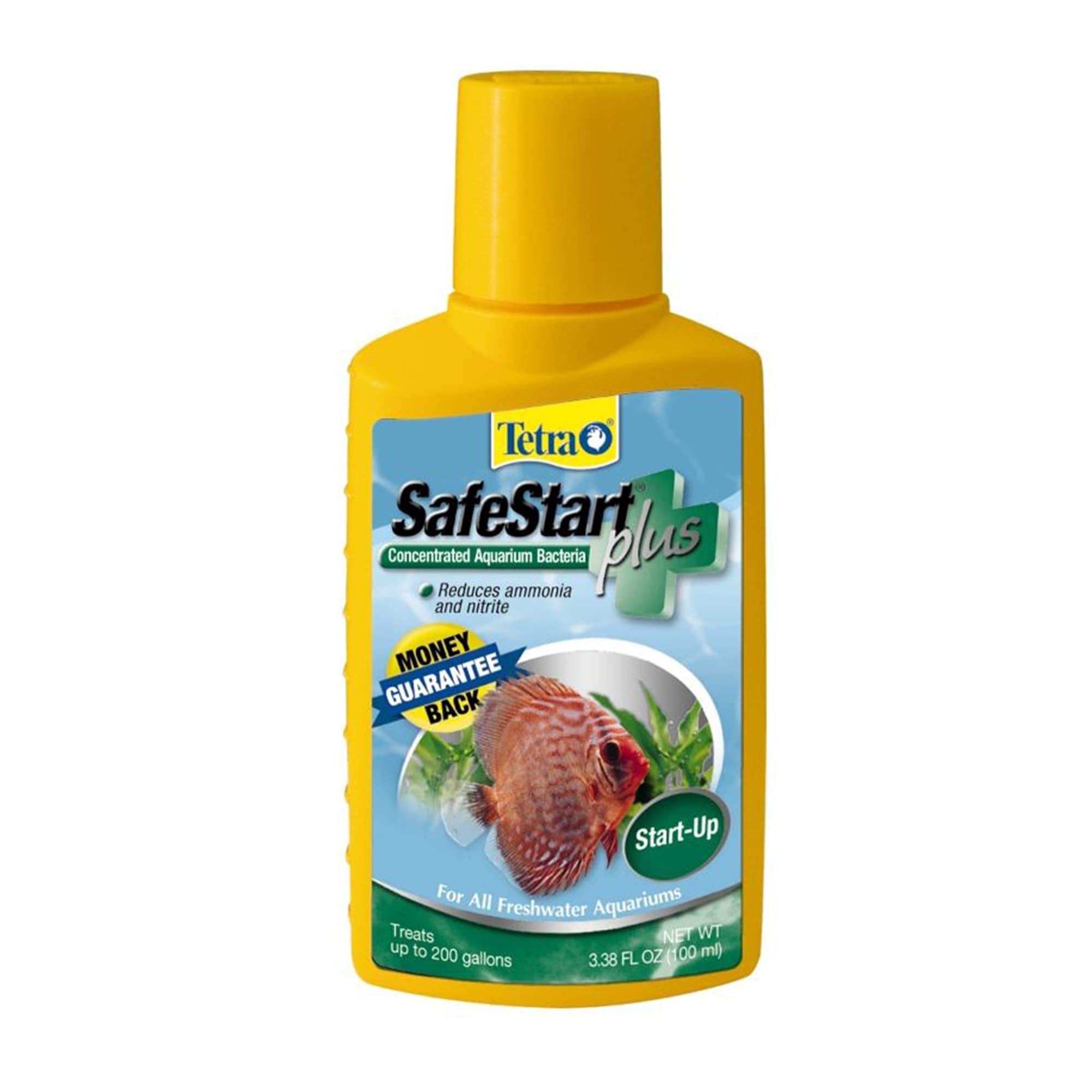 Tetra SafeStart Plus, For Newly Set-Up Fish aquariums, 100 ml, 3.38-Ounce