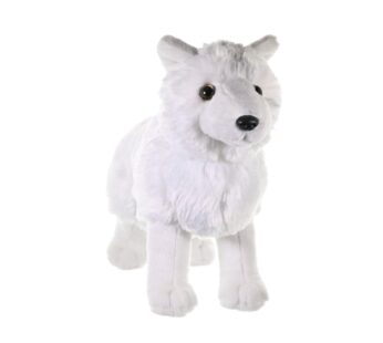 Wild Republic Arctic Wolf Plush, Stuffed Animal, Plush Toy, Gifts for Kids, Cuddlekins 12″