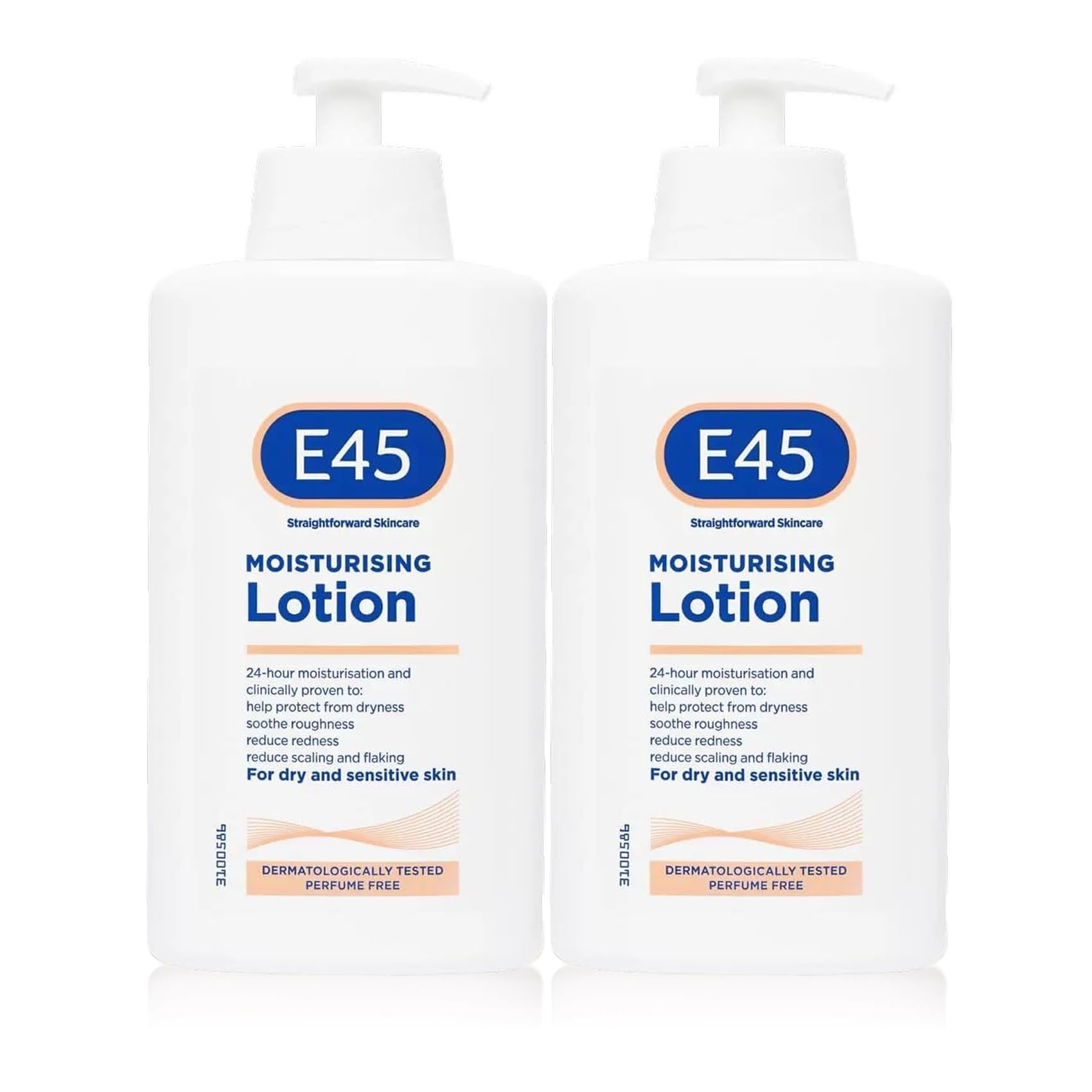 E45 Dermatological Moisturising Lotion, 16.91 Fl Oz (Pack of 2) - Image 2