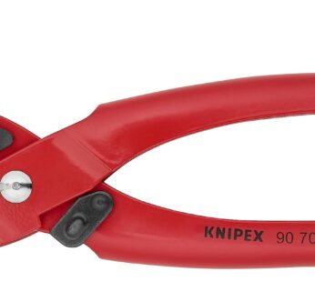 KNIPEX – 90 70 220 Tools – Revolving Punch Pliers (9070220), Red
