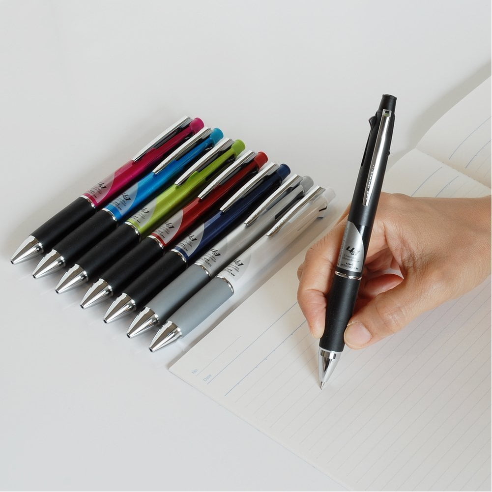 Uni Jetstream 0.7 mm Ballpoint Multi Pen and 0.5 mm Pencil, Bordeaux Body (MSXE510007.65) - Image 4
