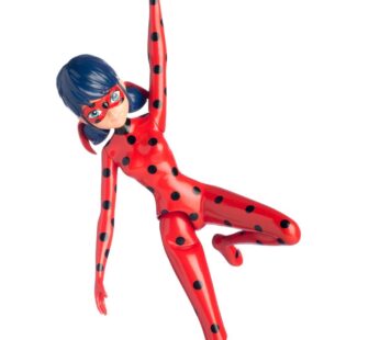 Miraculous 7.5-Inch Jump and Fly Ladybug Action Doll