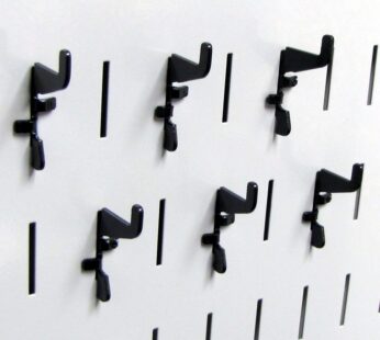Wall Control Pegboard Standard Slotted Hook Pack – Slotted Metal Pegboard Hooks for Wall C