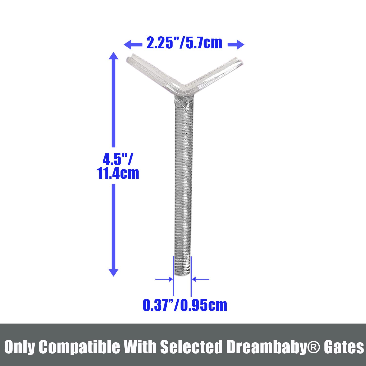 Dreambaby Y-Shaped Spindle Rod Banister Gate Adaptors - For Dreambaby Pressure Mounted Gat - Image 7
