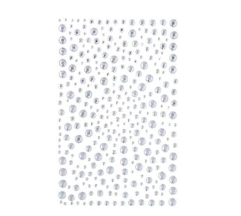 DECORA 325 Clear Rhinestone Stickers Gems and Self Adhesive Craft Bling