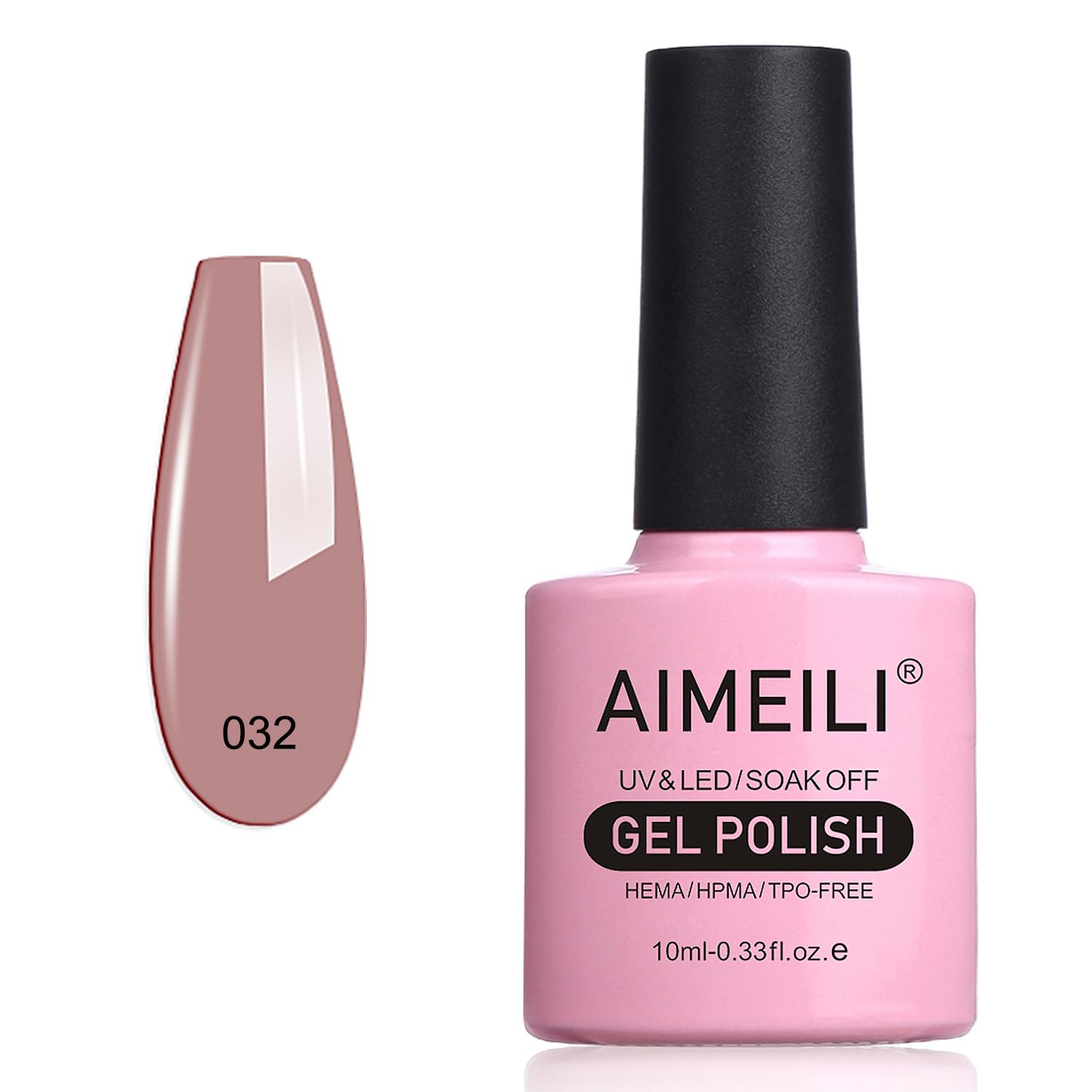 AIMEILI Soak Off U V LED Nude Gel Nail Polish - Eur So Chic (032) 10ml