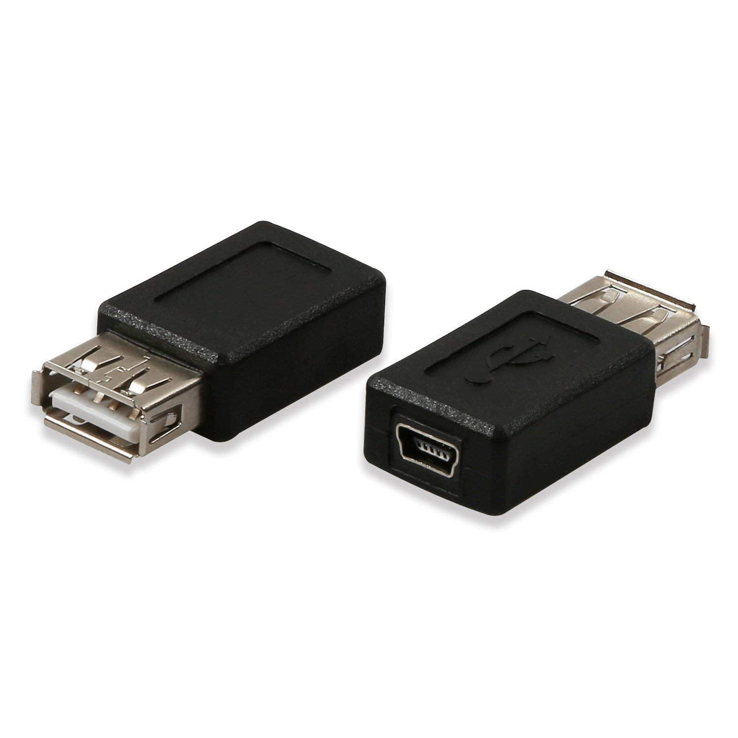 ELECTOP 2 Pack USB 2.0 A Female to USB B Mini 5 Pin Female Adapter Converter - Image 2