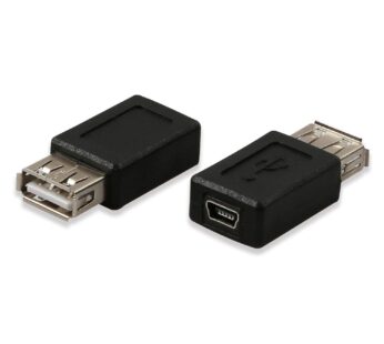 ELECTOP 2 Pack USB 2.0 A Female to USB B Mini 5 Pin Female Adapter Converter