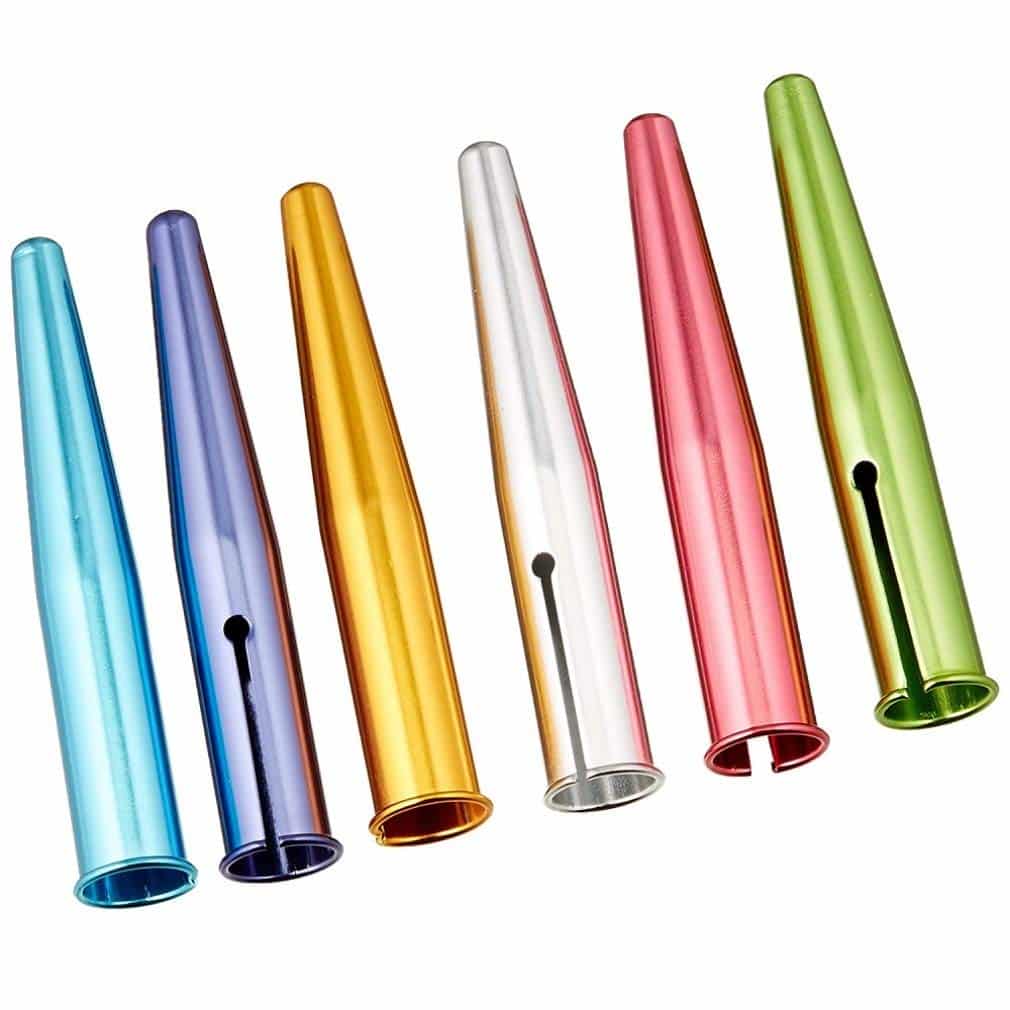 Kutsuwa HiLine Pencil Cap, Pack of 6, Assorted Metallic Color (RB016) - Image 2