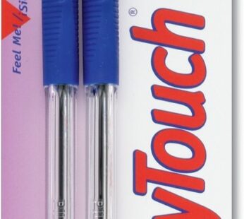 PILOT EasyTouch Ball Point Stick Pens, Fine Point, 2-Pack, Blue Ink (32021)