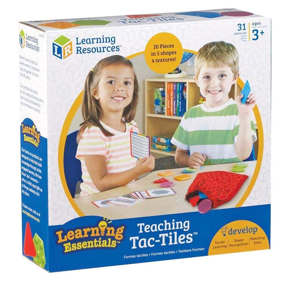 Learning Resources Teaching Tac-Tiles, Hands-on Learning, Ages 3+