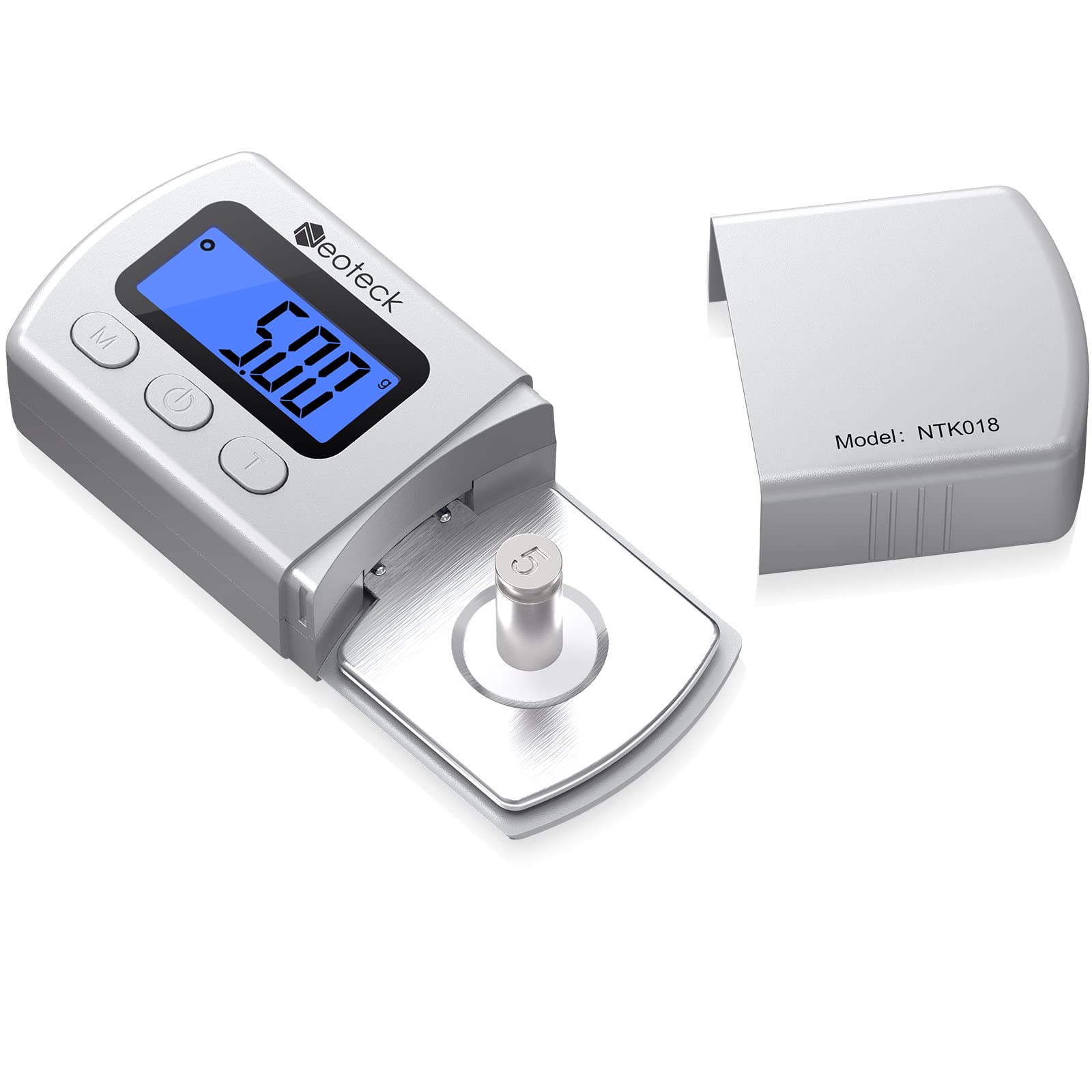 Neoteck Digital Turntable Stylus Force Scale Gauge 0.01g/5.00g Blue LCD Backlight for Tone
