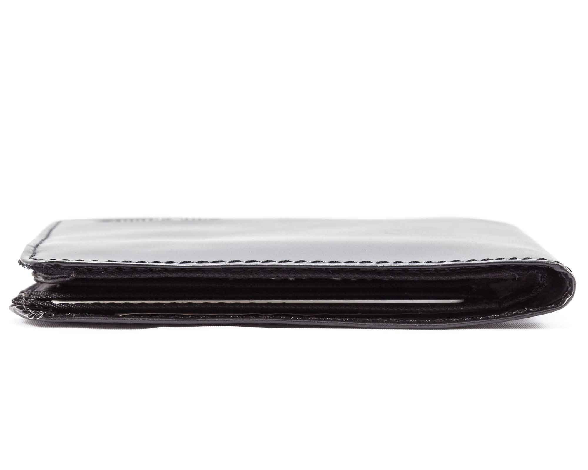Big Skinny Men's L-Fold Passcase Leather Slim Wallet, Holds Up to 30 Cards, Black - Image 8