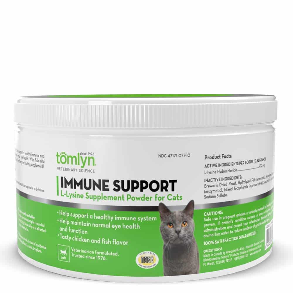 Tomlyn Immune Support Daily L-Lysine Supplement, Fish-Flavored Lysine Powder for Cats and - Image 2