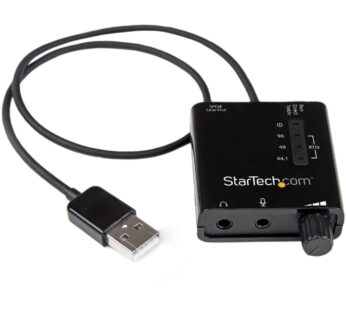 StarTech.com USB Sound Card w/ SPDIF Digital Audio & Stereo Mic External Sound Card for