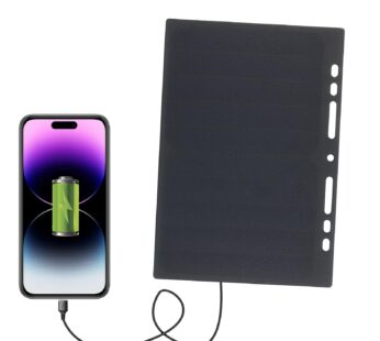 Lixada Solar Panel Charger USB Port Portable High Power Paper Shaped Monocrystalline Silic