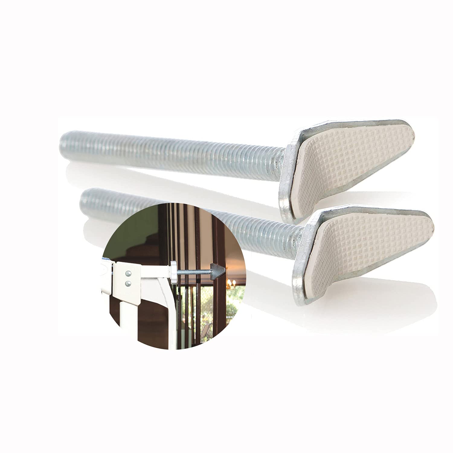 Dreambaby Y-Shaped Spindle Rod Banister Gate Adaptors - For Dreambaby Pressure Mounted Gat
