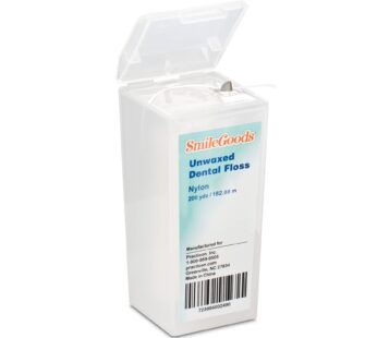 SmileGoods Unwaxed Dental Floss, 200 Yards(Pack of 1)