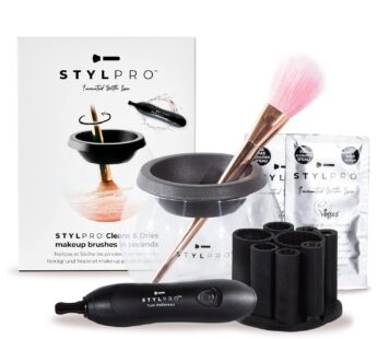 STYLPRO Original Gift Set Kit: Electric Makeup Brush Cleaner and Dryer Machine with 8 Brus