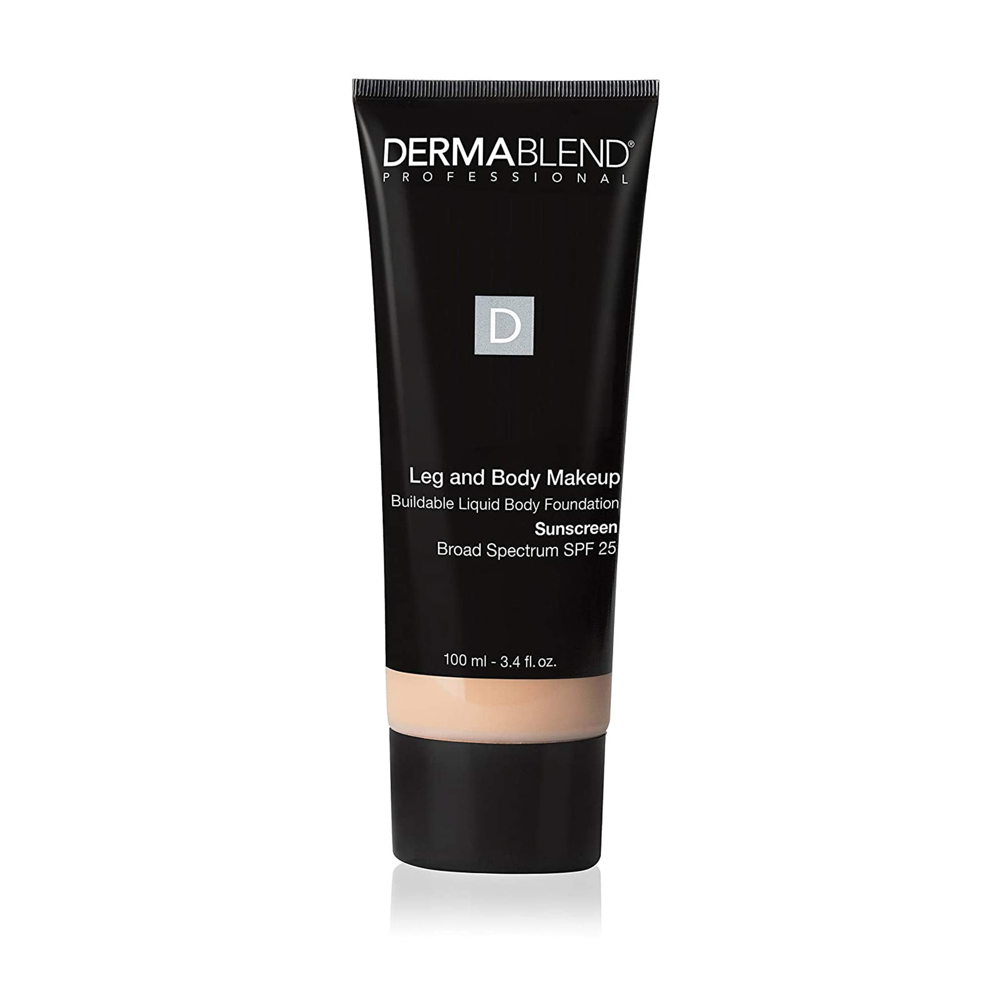 Dermablend Leg and Body Makeup Foundation with SPF 25, 10N Fair Ivory, 3.4 Fl. Oz.