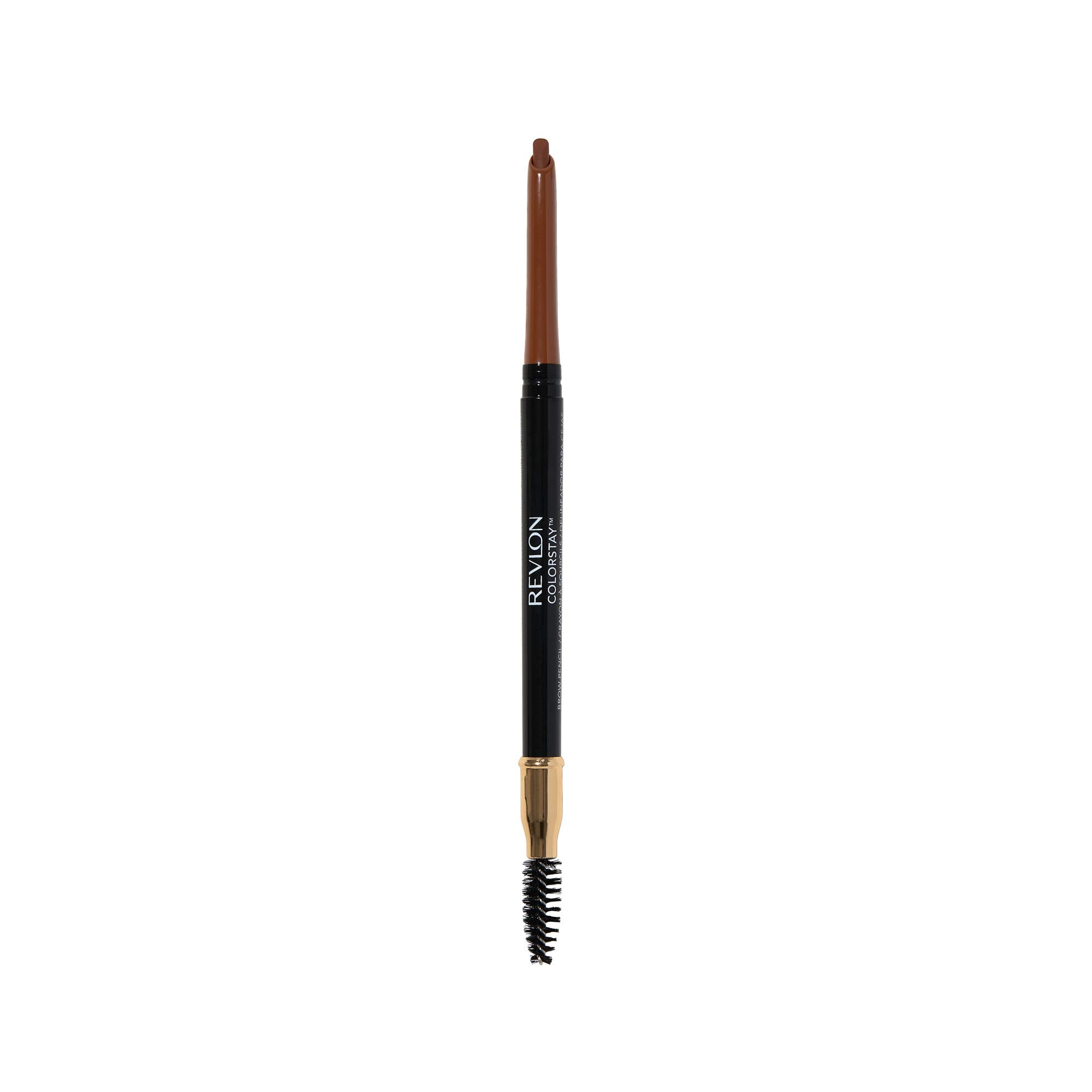 Revlon ColorStay Eyebrow Pencil with Spoolie Brush, Waterproof, Longwearing, Angled Tip Ap